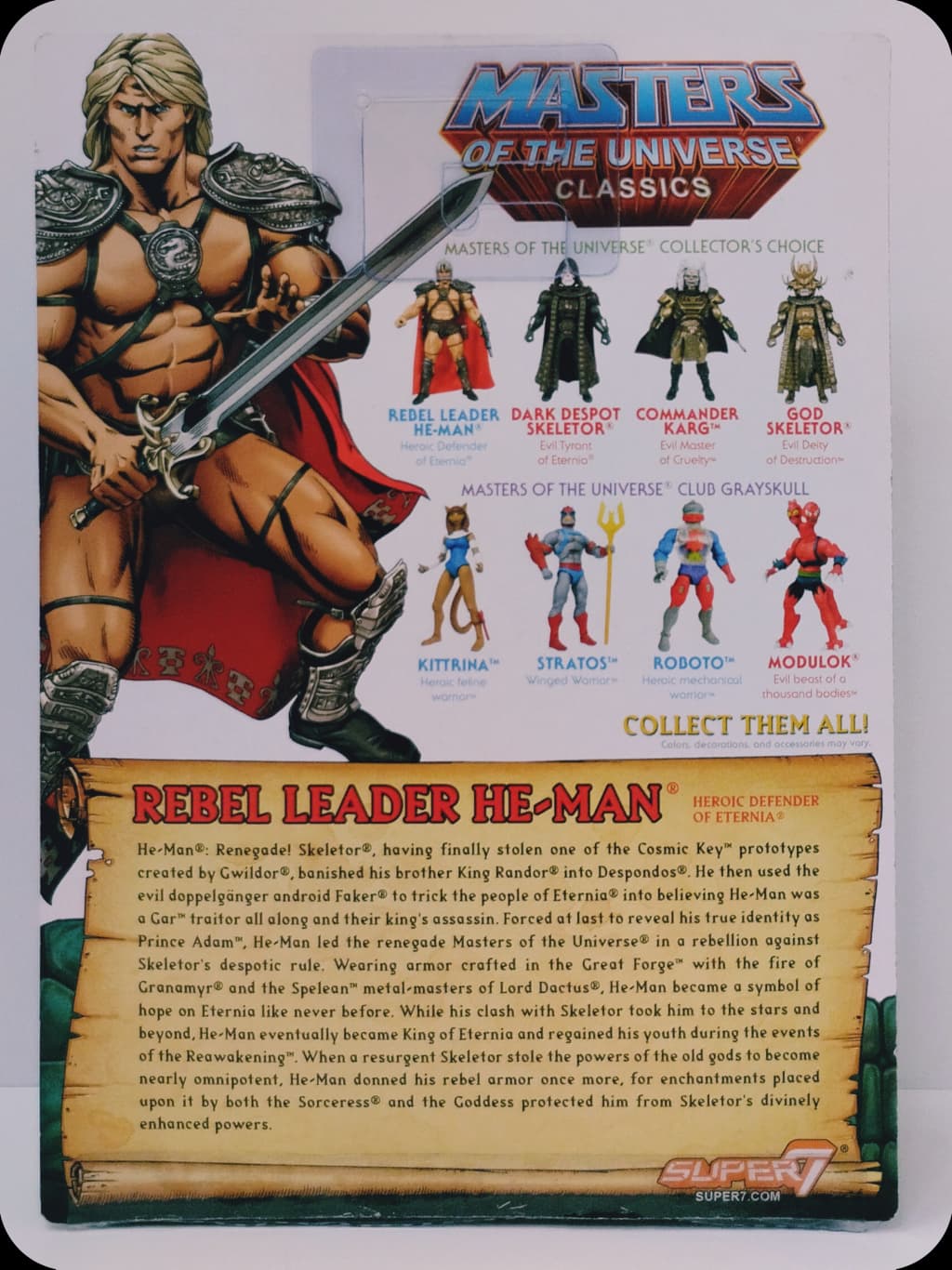 MOTU Classics Rebel Leader He-Man Super7 (A)