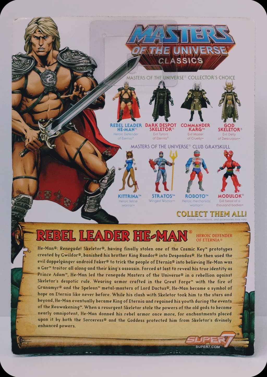 MOTU Classics Rebel Leader He-Man Super7