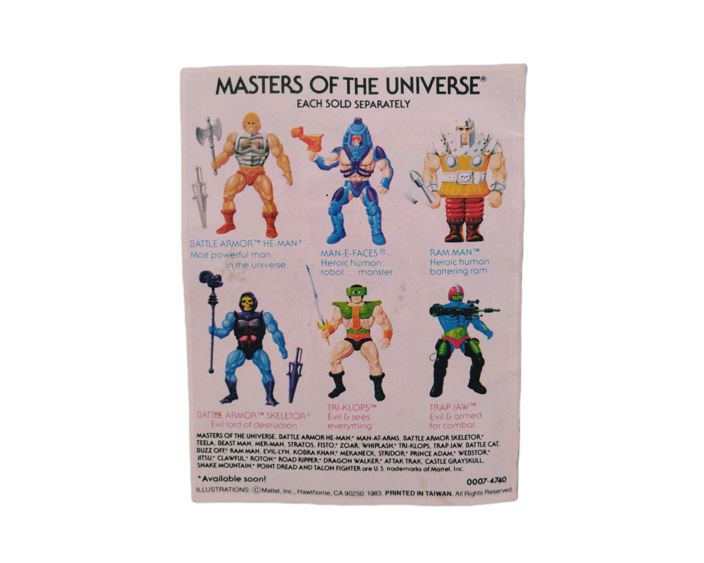 MOTU Vintage Whiplash Mattel