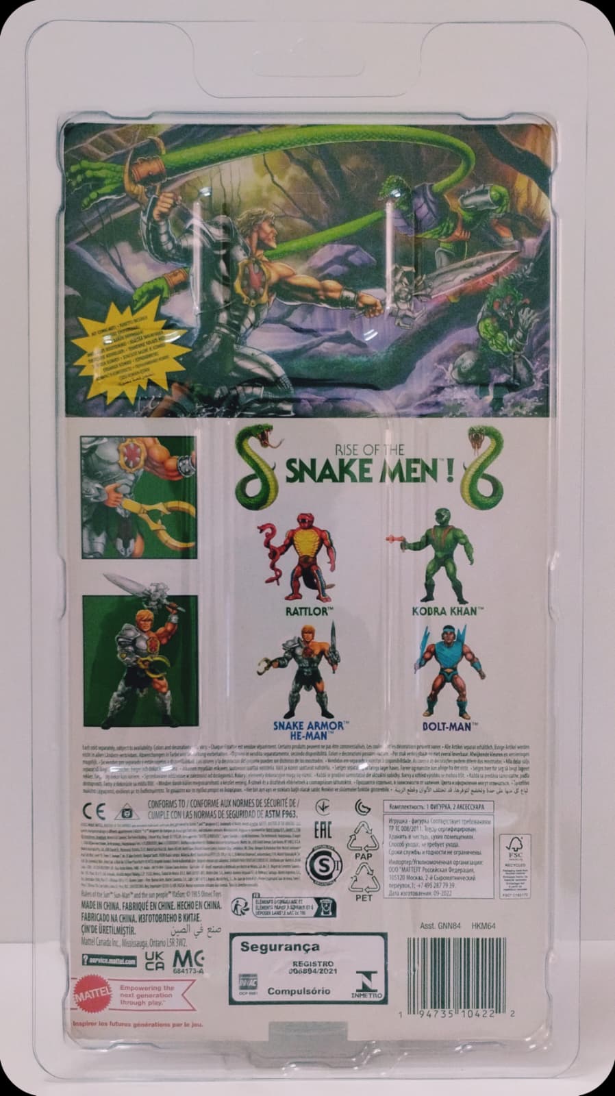 MOTU Origins Snake Men: Snake Armor He-Man (MOSC) Mattel