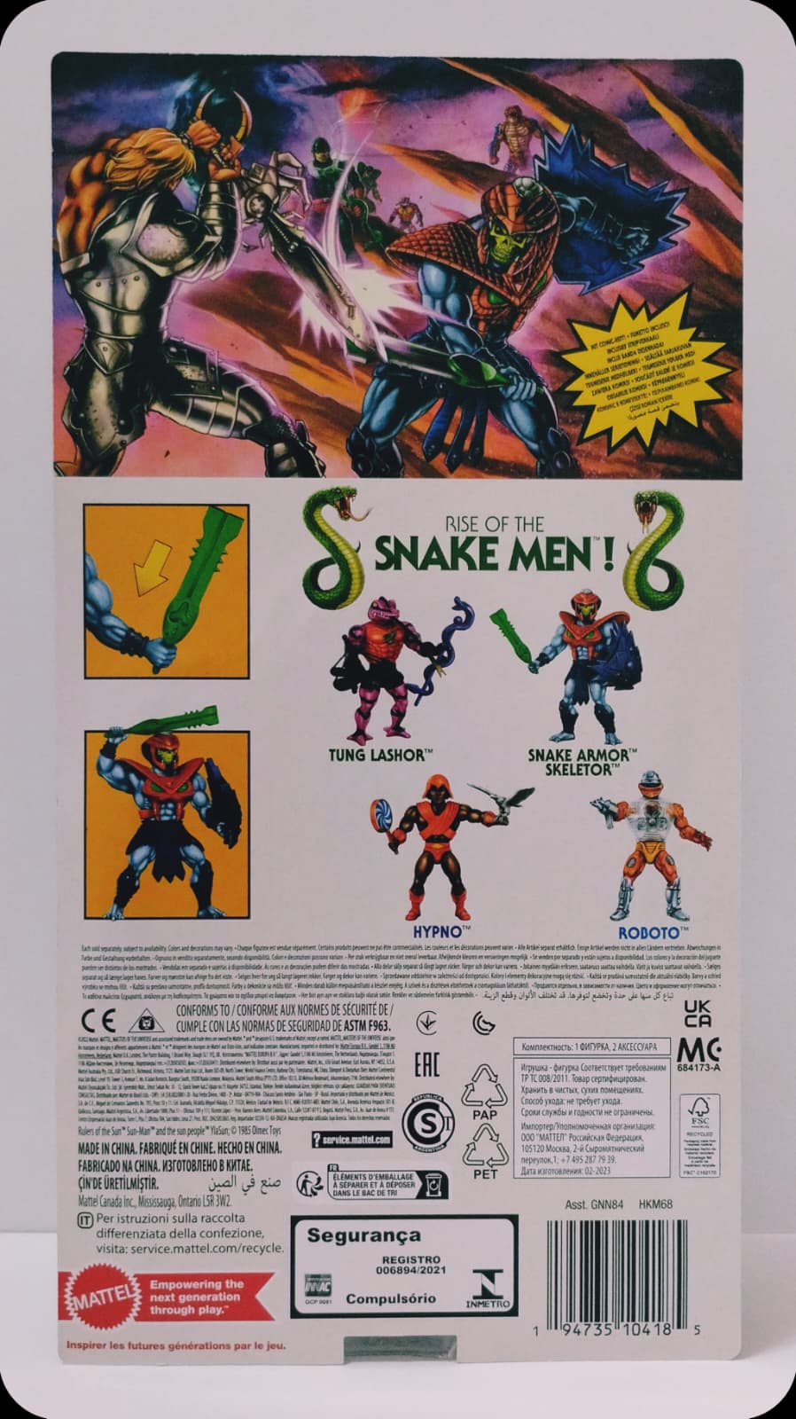 MOTU Origins Snake Men: Snake Armor Skeletor (MOSC) Mattel