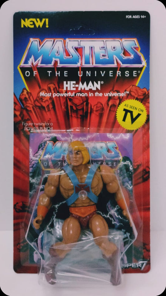 MOTU Retro Vintage He-Man "AS SEEN ON TV" Super7