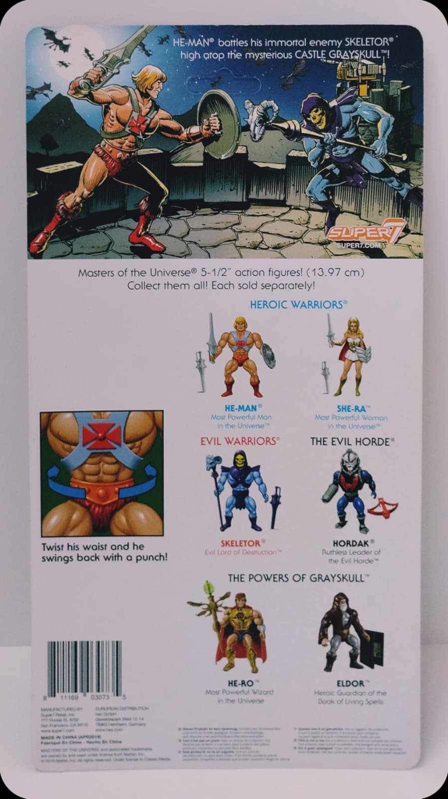 MOTU Retro Vintage He-Man "AS SEEN ON TV" Super7