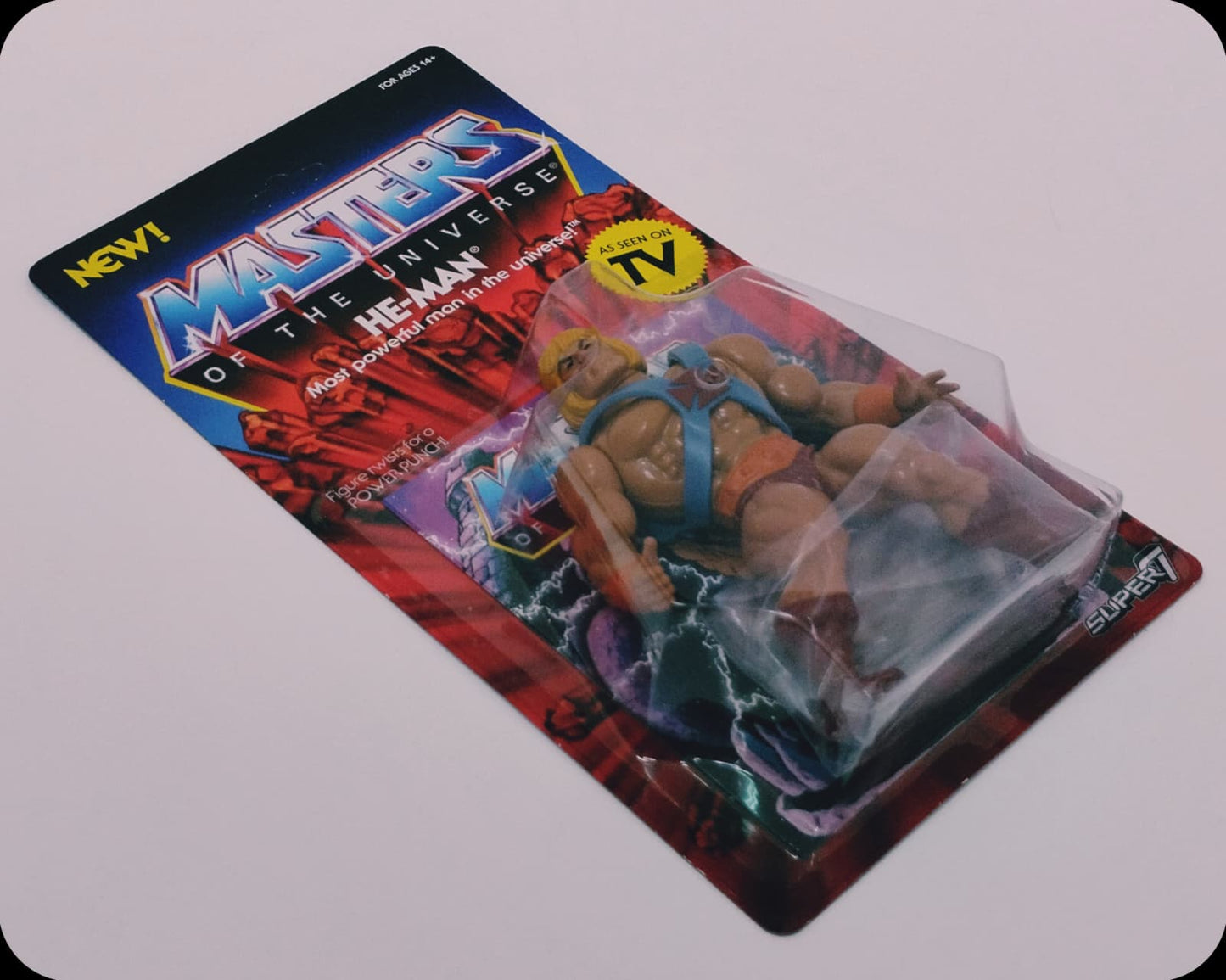 MOTU Retro Vintage He-Man "AS SEEN ON TV" Super7