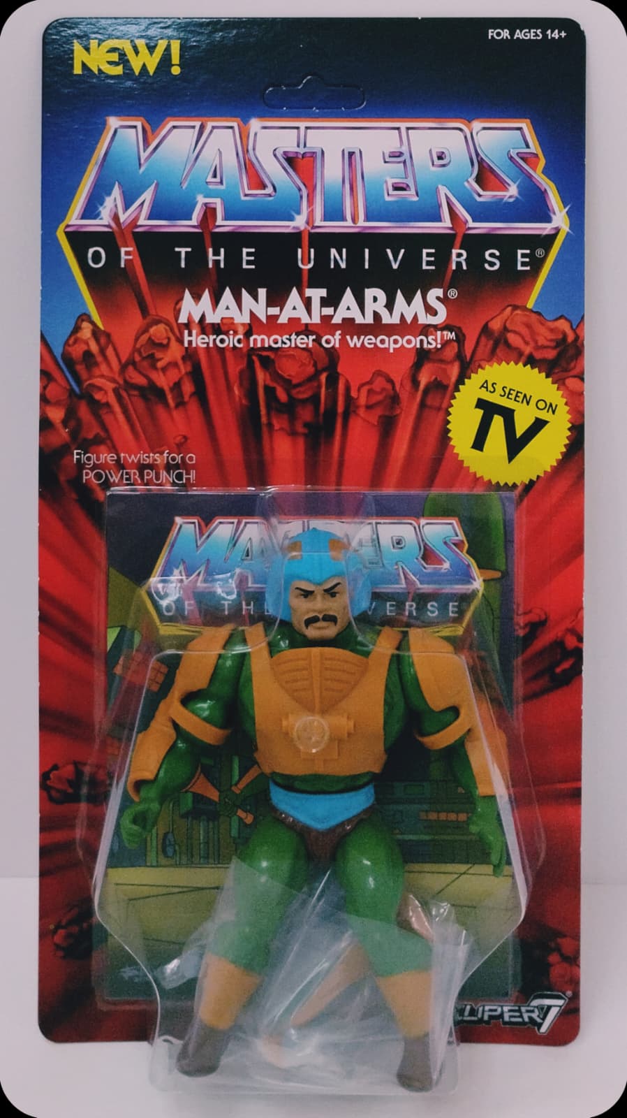MOTU Retro Vintage Man-At-Arms "AS SEEN ON TV" Super7