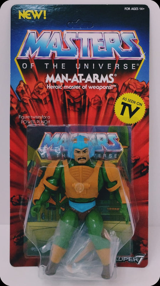 MOTU Retro Vintage Man-At-Arms "AS SEEN ON TV" Super7