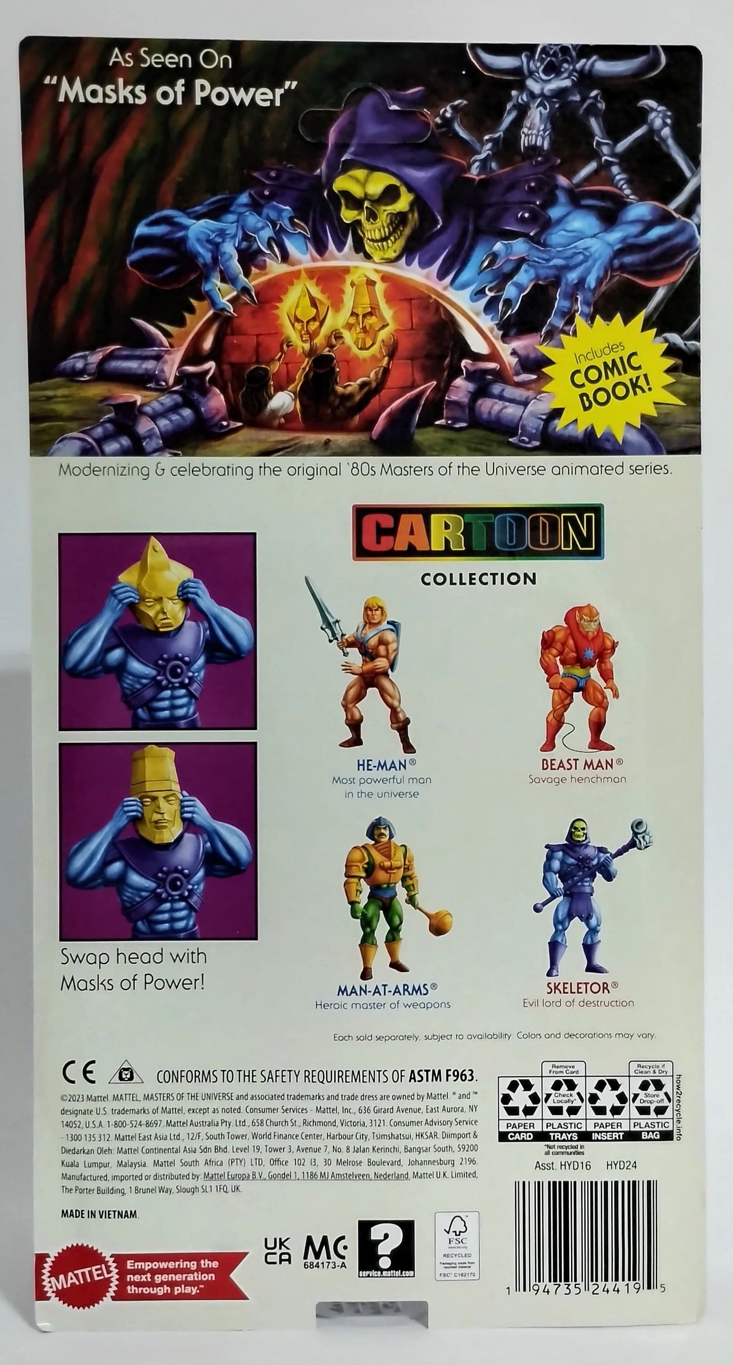 Masters Of The Universe Origins Cartoon Collection Skeletor Versão Americana Mattel