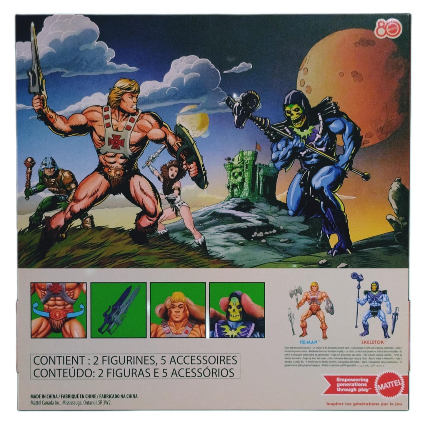 MOTU Mattel 80th Anniversary He-Man and Skeletor 2-Pack Mattel