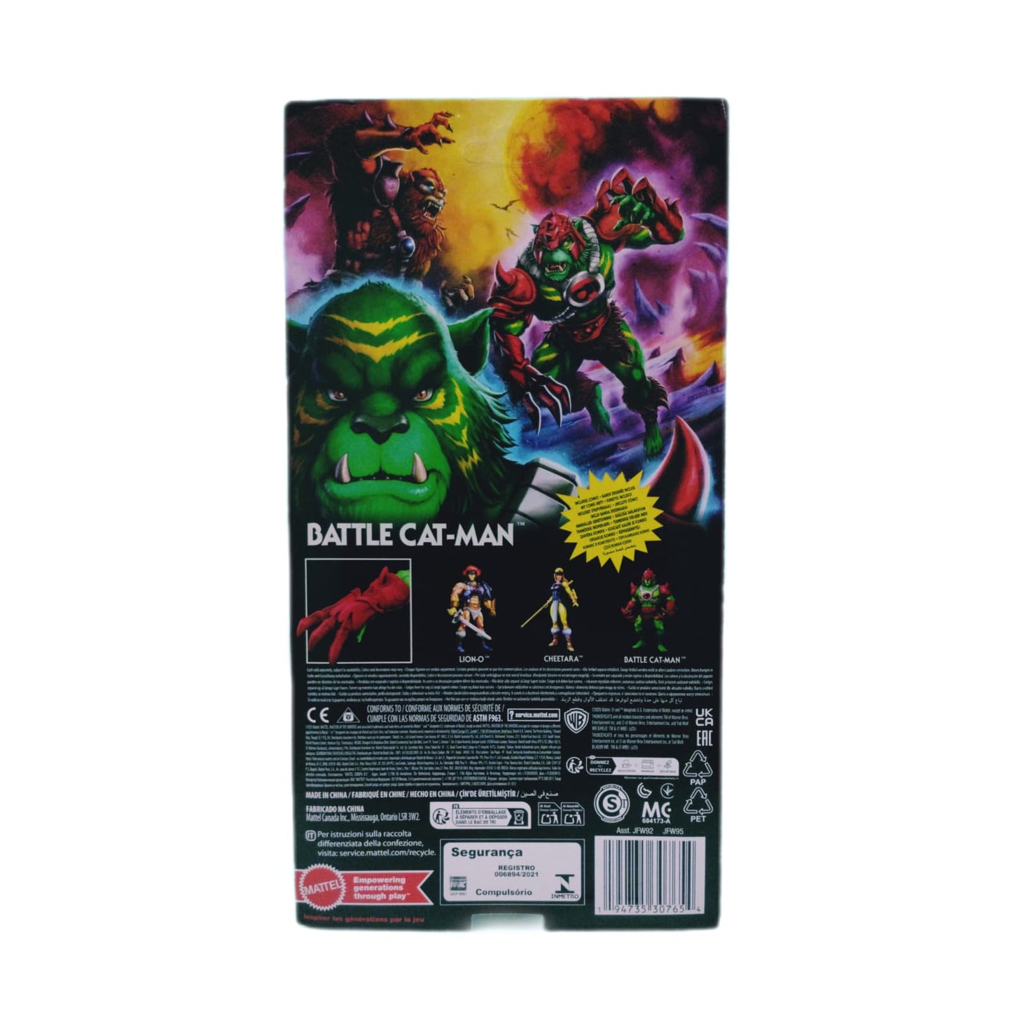 MOTU vs ThunderCats Origins WAVE-1 Battle Cat-Man Mattel