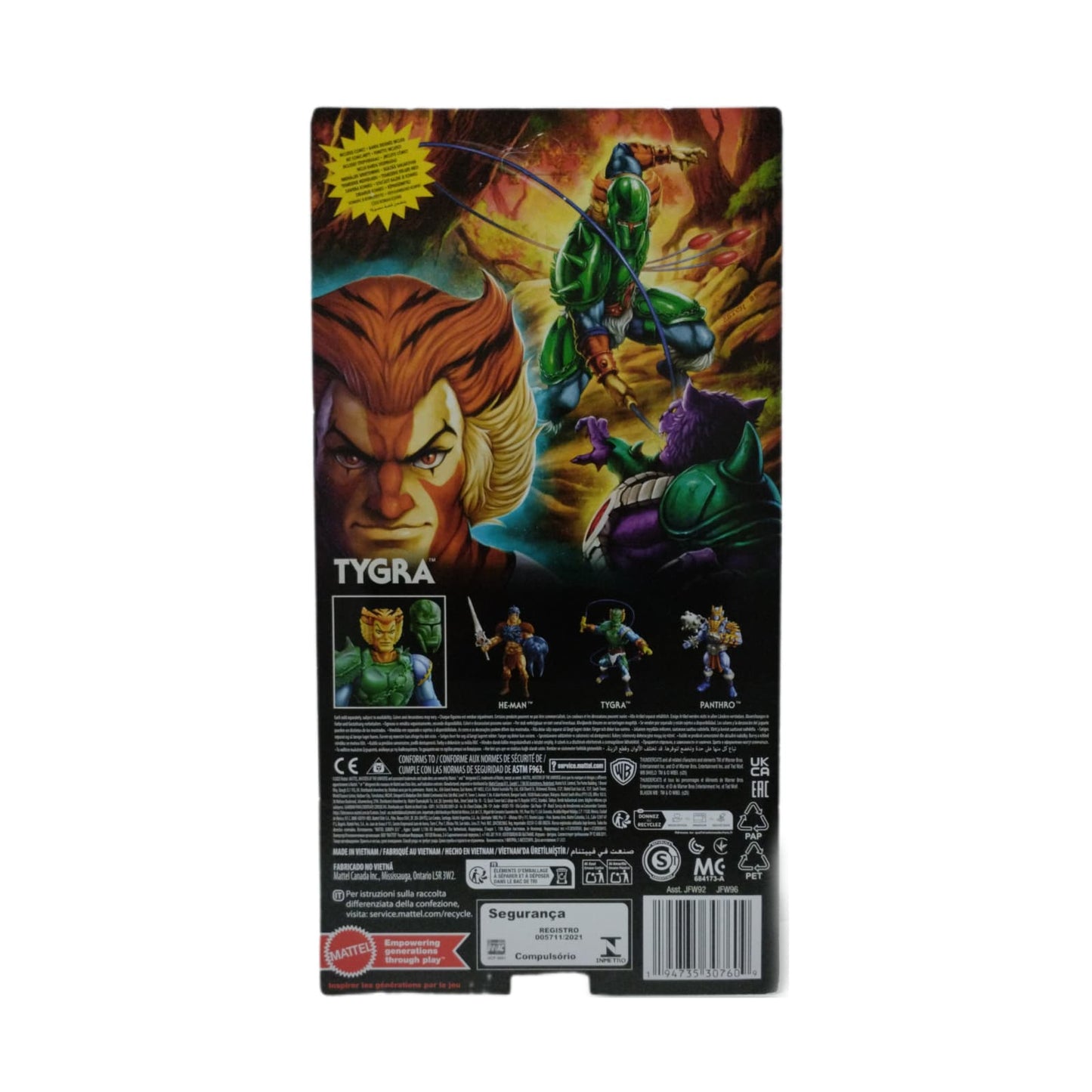 MOTU vs ThunderCats Origins WAVE-1 Tygra Mattel