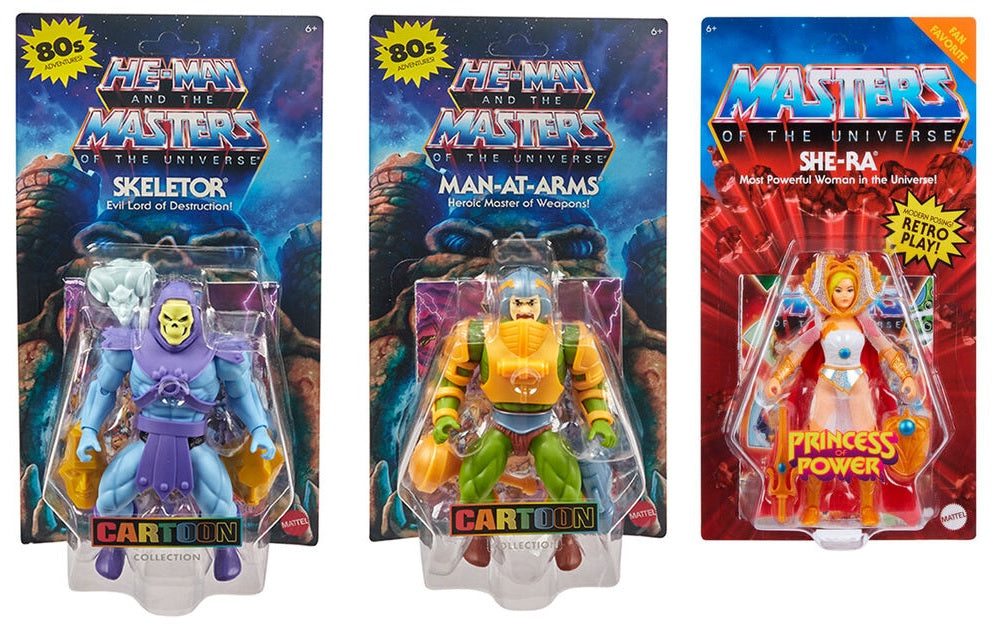 Masters Of The Universe Origins Cartoon Collection Assortment Origins Fan Favourite Pack WAVE2 Mattel