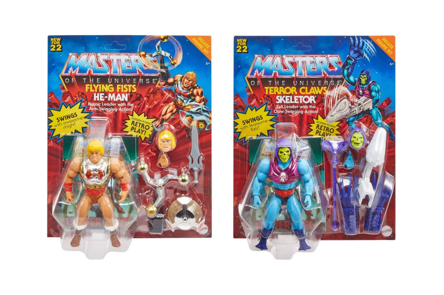 MOTU Origins Deluxe Flying Fists He-man & Terror Claws Skeletor Mattel