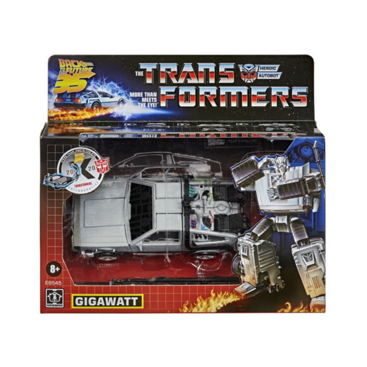 Transformers X Back To The Future Collaborative Fusion Delorean Gigawatt Hasbro