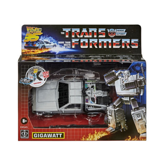 Transformers X Back To The Future Collaborative Fusion Delorean Gigawatt Hasbro
