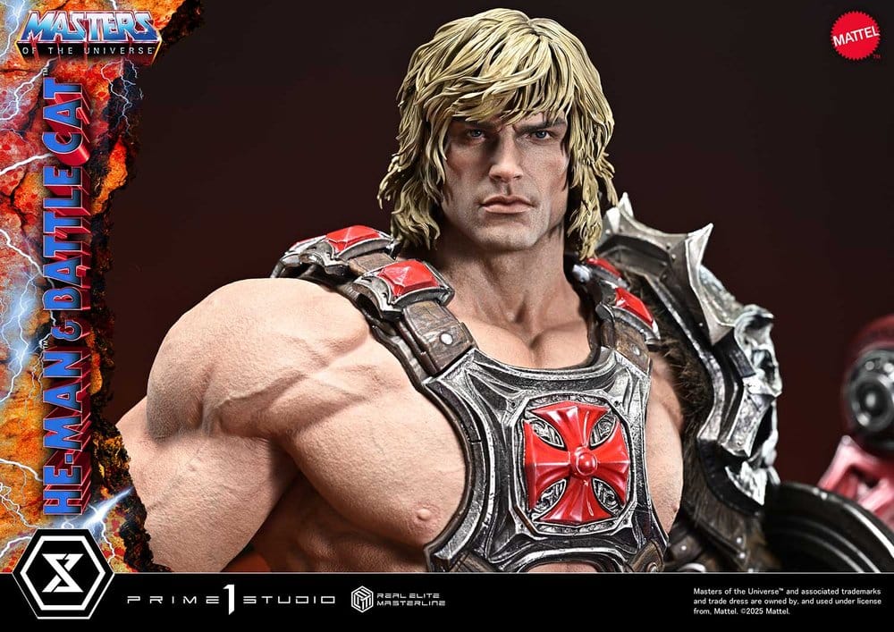 MOTU Real Elite Masterline Series Statue 1/4 He-Man & Battle Cat Ultimate Bonus Version Prime1Studiso PRÉ-RESERVA